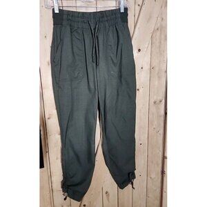 THE NORTH FACE womens Aphrodite 2.0 Hiking Pants Taupe Green Size Small Drawstr